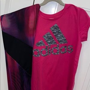 Adidas Kids Awesome Tee and Leggings Set! 💕